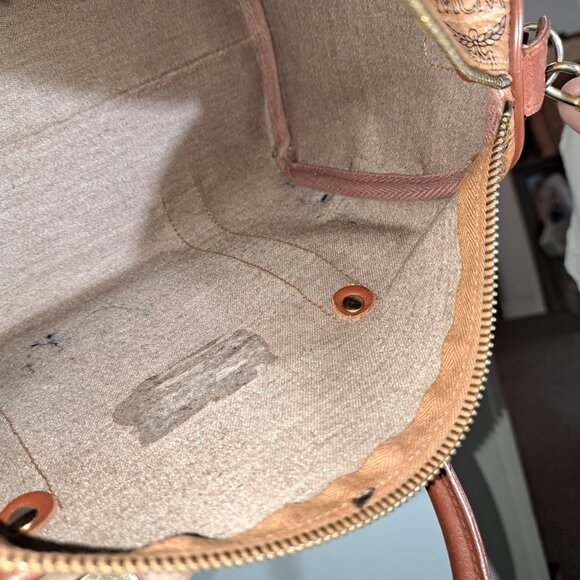 Mcm small boston bag monogram leather handbag pirse - Picture 6 of 6